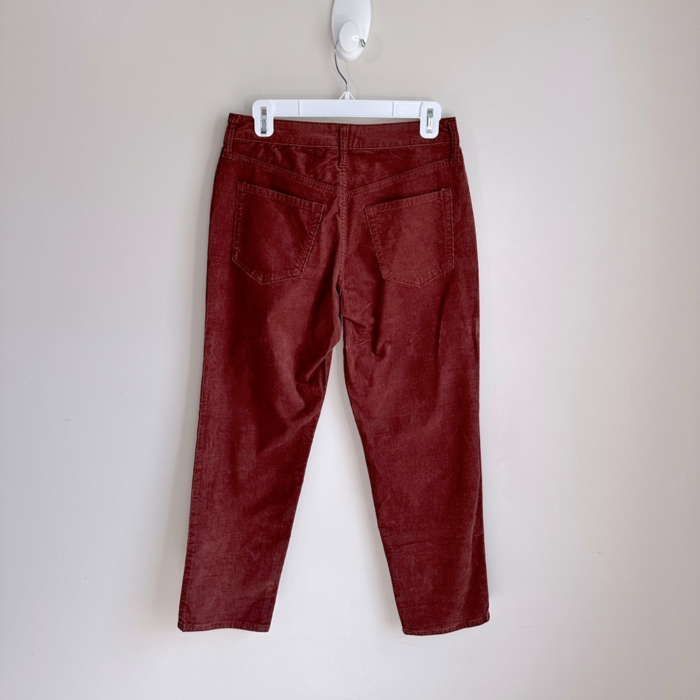 NWT Old Navy High-Waisted OG Straight Leg Corduroy Ankle Pants Red Dirt Size 4P - Picture 6 of 15